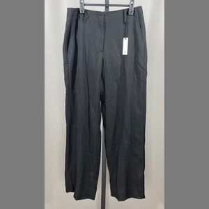 NEW Banana Republic Pants Womens 6 black wide leg trouser preppy business norm